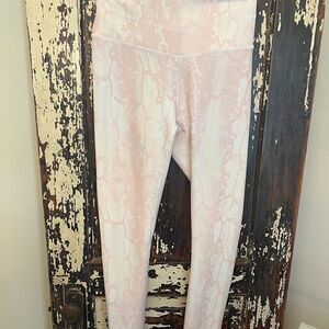 Calla by Carrie Underwood EUC pink and white python hi-rise leggings.  Size S